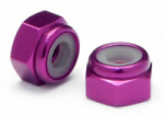 HPI Z678 - Aluminum Thin Lock Nut M4 (Purple/5pcs) 