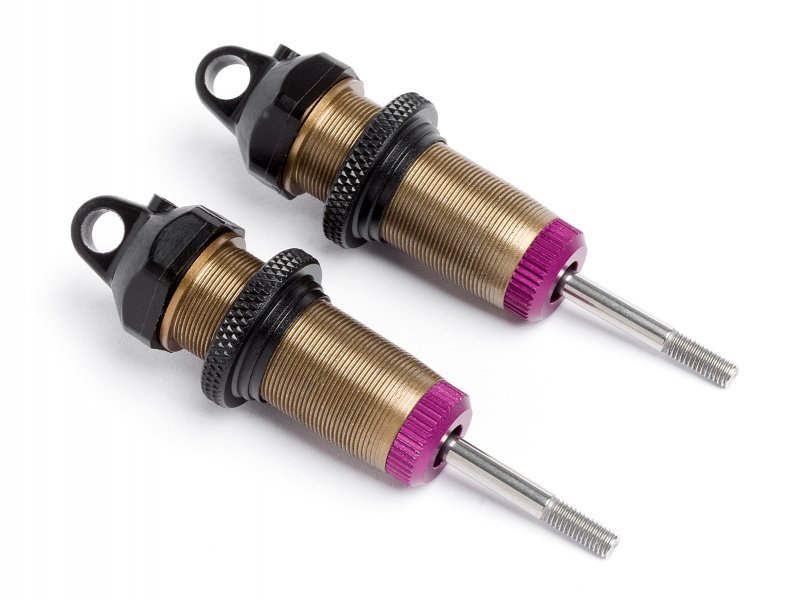 Hot Bodies 61585 - Low Friction Aluminum Threaded Shock (56-76mm / 2pcs / Front) (Cyclone D4) 