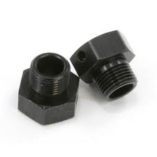 HPI 87534 - Extra Wide Hex Adapter (7.5mm / Black / 2pcs) (Hellfire) 