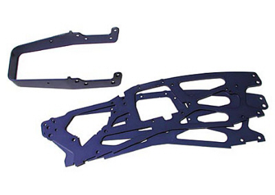 HPI 73928 - 2.5mm Main Chassis with Roll Bar, Blue (Savage 21 25 4.6 SS)