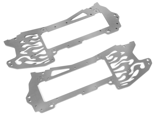 Hot Bodies 66332 - 7075 Super Flare Main Chassis Set, Silver (E-Zilla)