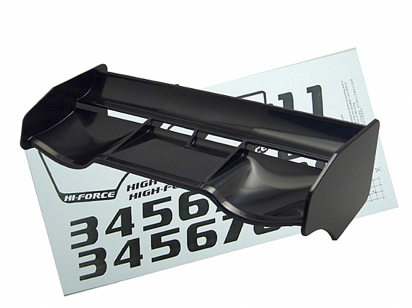 Hong Nor 380B - 1:8 Buggy High Down-Force Rear Wing, Black 