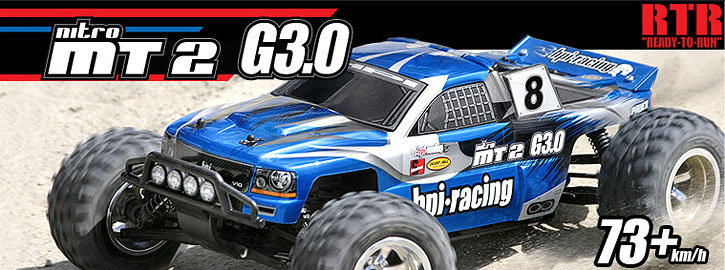 HPI 10412 - RTR Nitro MT2 G3.0 with Dirt Force Truck, Blue *DISCONTINUED*