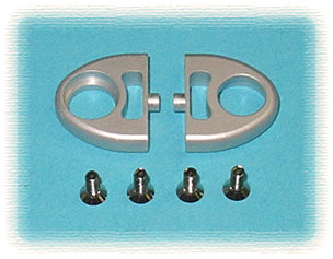 Cross AV-51GPS - Alum Middle Bracket, Silver (Kyosho V1R) 