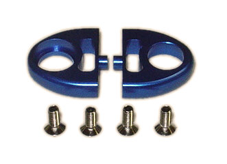 Cross AV-51GPA - Alum Middle Bracket, Blue (Kyosho V1R)