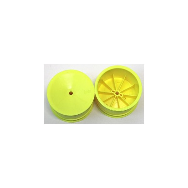 LOSA7104 - Rear Wheel, Yellow, 2 Pcs.( XX, XX4, XXX )
