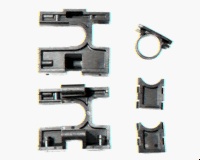 LOSB2257 - Bulkheads & Diff Retainer (LST, LST2, Aftershock, Muggy) *DISCONTINUED*