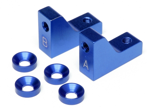 Hot Bodies 61376 - Aluminum Servo Mount Blue (Cyclone)