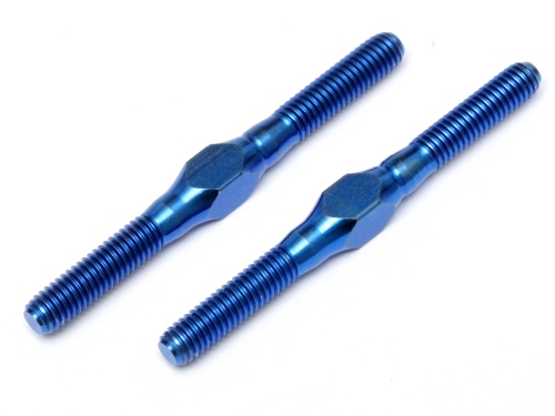 Hot Bodies 61364 - Titanium Turnbuckle M3x34mm Blue  (TCX, Savage XS, Cyclone, TC, D4)