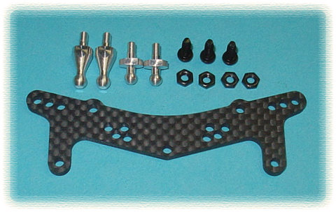 Cross CHP-15F - Graphite Damper Stay, Front (HPI Pro3) *DISCONTINUED*