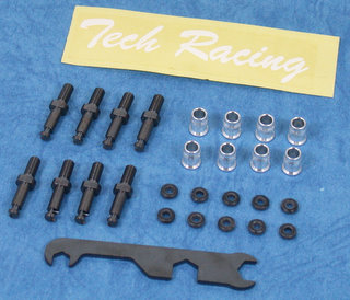 Tech T3-4 - One Touch Damper Holder (Tamiya TA-03) 