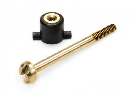 Hot Bodies 61089 - Diff Screw M2x27mm Titanium Coated & Nut Set (Cyclone, Cyclone S)