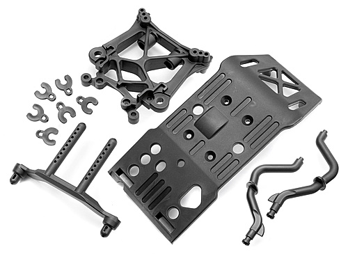 HPI 85234 - Skid Plate/Body Mount/Shock Tower Set (Savage, Savage Octane)
