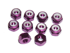 Q-World Q-316P - 4mm Nylon Nut Purple 