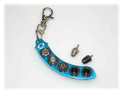 Q-World LC-2651LB - Glow Plug Holder, Key Ring Type, Light Blue