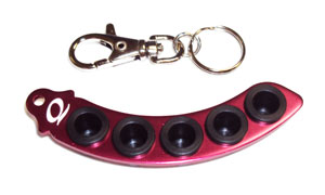 Q-World LC-2651R - Glow Plug Holder, Key Ring Type, Red