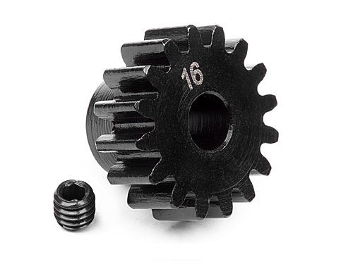 HPI 100915 - Pinion Gear 16T 1M 5mm Shaft (Trophy,Voraz, Savage, Apache)