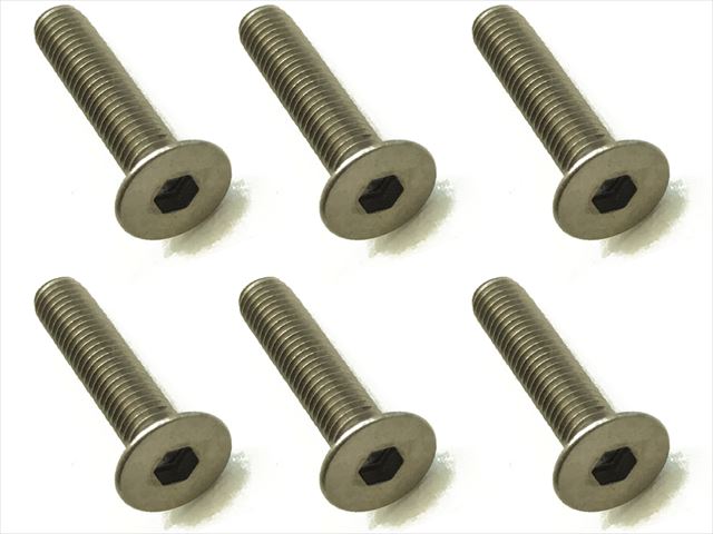 Square STR-316 - Titanium Flat Head Hex Screw M3x16mm 
