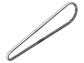 Square STA-115 - Belt 345-115T (Tamiya TA05, TA05 Ver II)