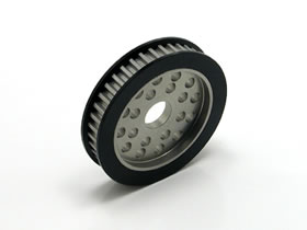 Square STA-340BK - Alum Pulley 40T Black (Tamiya TA05) *DISCONTINUED*