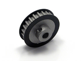 Square SGE-323BK - Alum Pulley (4mm Shaft) 23T Black 
