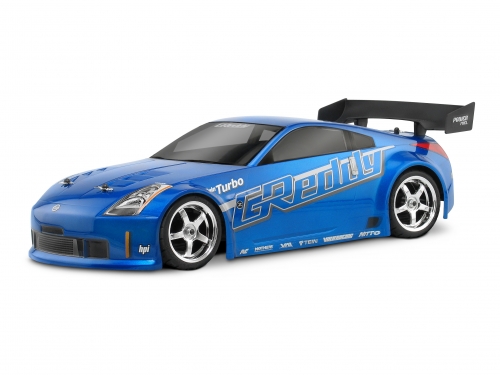 HPI 17218 - 190mm Nissan 350Z Greddy Twin Turbo Clear Body