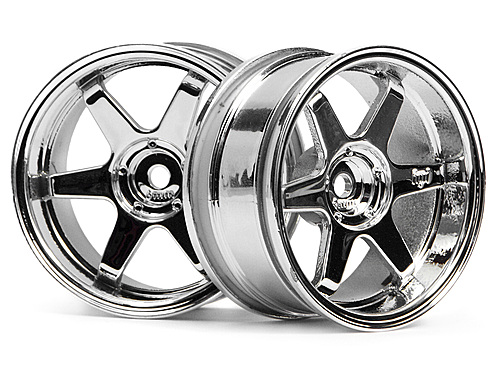 HPI 3847 - TE37 Wheel 26mm Chrome, 6mm offset 