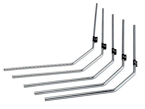 Hot Bodies 68191 - Sway Bar Set (2.2,2.4,2.6,2.8,3.0mm/ Long) (Apache, D812, D8 D8T, Ve8)