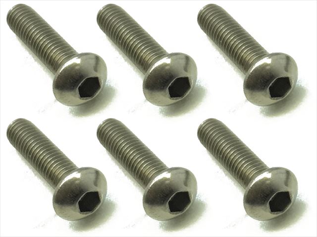 Square NTR-312 - Titanium Button Head Screw 6 pcs M3x12mm
