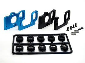 Square SFC-321BK - Aluminum Motor Mount Set Black (Tamiya F103, F104)