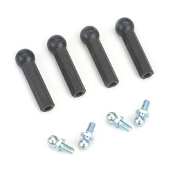 Losi LOSA6008 - Studded Balls (.2 inch Short Neck) with Ends