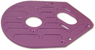 AR LA-12P - Alum Heatsink Motor Mount Purple (Kyosho Lazer ZX-R)