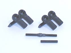 LOSA1615 - Short Ball Cups & Threaded Rod (XXX-S)