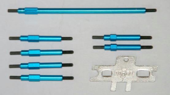 Tobee Craft 43330 - Alum Turnbuckle Set (Tamiya DF03) *DISCONTINUED*