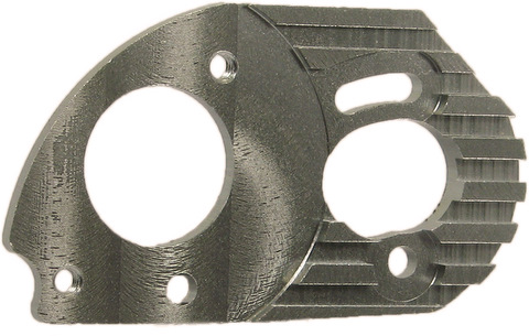 Square SHM-20T - Alum Heatsink Motor Mount, Titanium Color (Micro RS4)