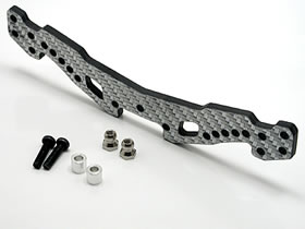 Square STA-204 - Silver Graphite Rear Damper Stay (Tamiya TA05)