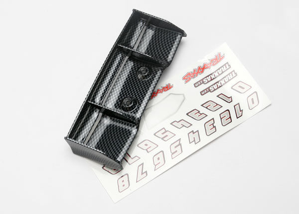 Traxxas 7122G - Wing, Exo-Carbon Finish (1:16 E-Revo)
