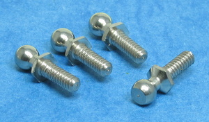 MIP 1076 - Oversize Stainless B.J. Ball Ends 4pcs (Losi, Long)