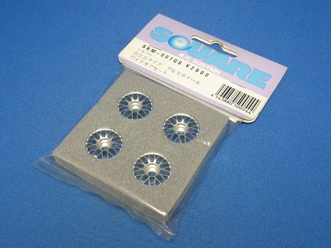 Square SKM-007GS - Alum BBS Wheel, 0.8mm Offset 4pcs (Mini-Z)