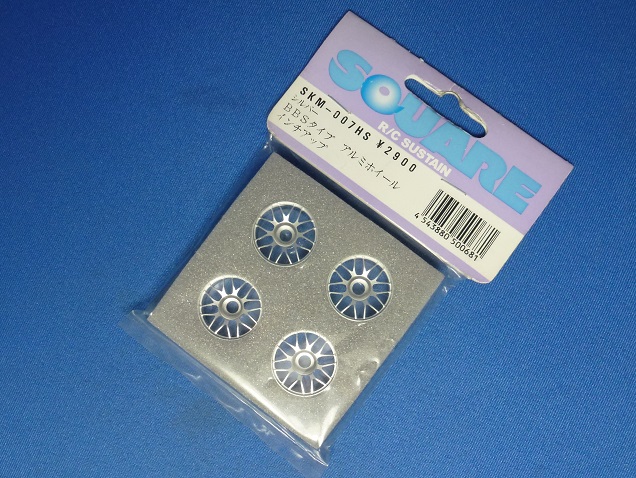 Square SKM-007HS - Alum BBS Wheel, Large Diameter 4pcs (Mini-Z)