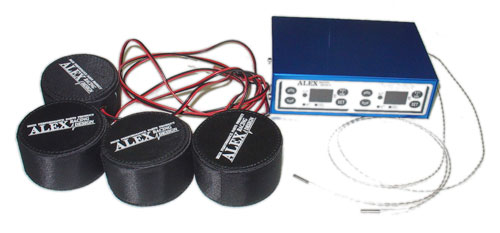 Alex 1111-B - Tire Warmer with Thermo Control Set Blue