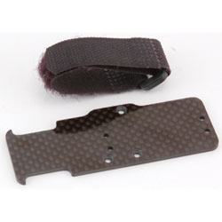 LOSB1420 - Servo/LiPo Battery Plate, Carbon Fiber (MRC)