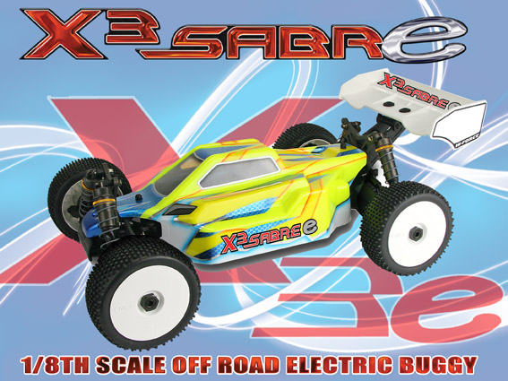 Hong Nor X3-Sabre-EP-80% - 1:8 EP Buggy, Assembled, without ESC, Motor & Radio System