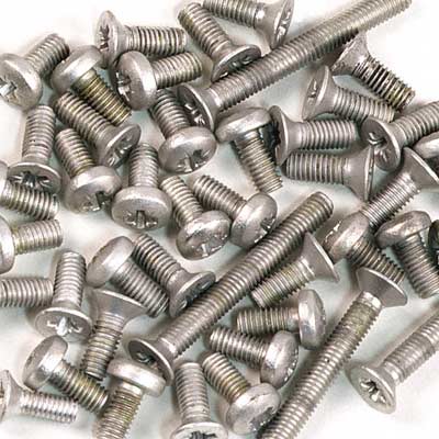 Corally 76072 - Aluminium Screw Set (12SL, 12X, 10SL, 10X, F1)