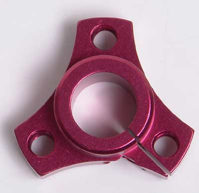 Corally 75846 - Red Anodised Duraluminium Left Wheel Hub (SP12X US Spec)