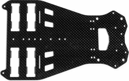 Corally 74703 - 2.4mm Graphite Main Chassis, US Spec 4-Cell (SP12X)