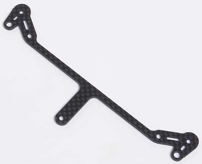 Corally 74773 - Rear Bodypost plate,2.4 mm Graphite (SP12X)