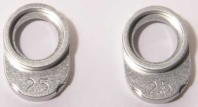 Corally 75536 - Bearing Holders - 2.5 Setting - Hard Anodized Aluminium (10SL, 12SL)