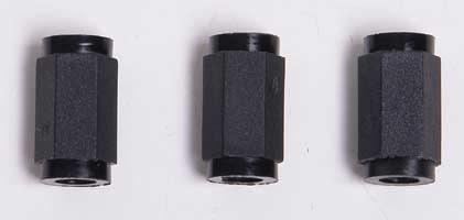 Corally 74755 - M3 Posts ,12 mm Length, Reinforced Black Nylon (12SL/X – 10SL/X – F1)