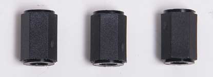 Corally 74754 - M3 Posts,10 mm Length, Fiber Reinforced Black Nylon (12SL/X – 10X – F1)